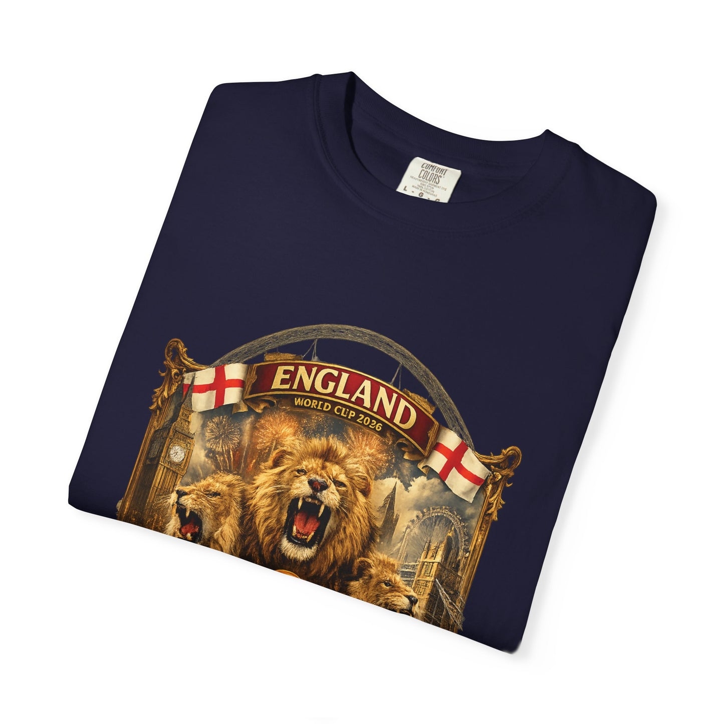 England World Cup 2026 London Celebration – Three Lions | Premium Graphic Tee