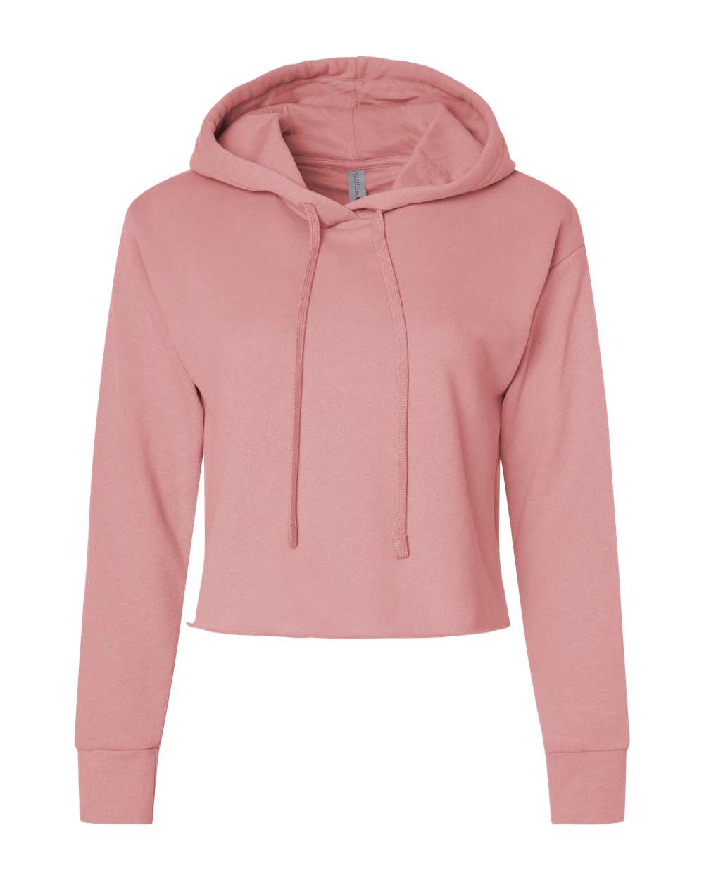 Next Level 9384 Women Laguna Sueded Raw Edge Crop Hoodie