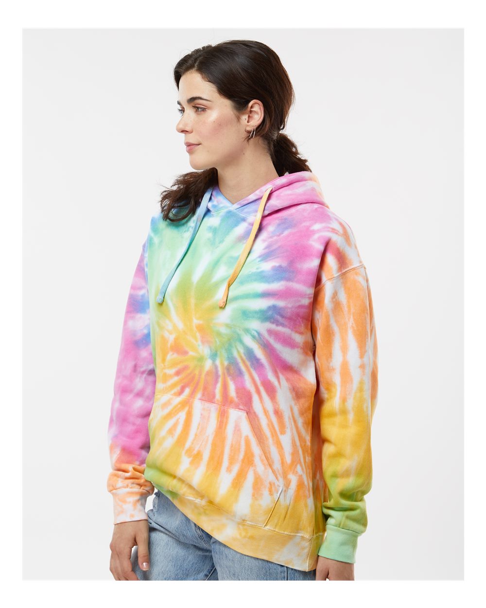 Unisex Tie-Dyed Hooded Sweatshirt
