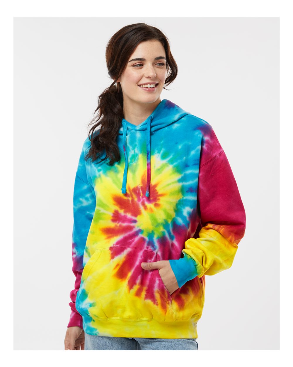 Unisex Tie-Dyed Hooded Sweatshirt