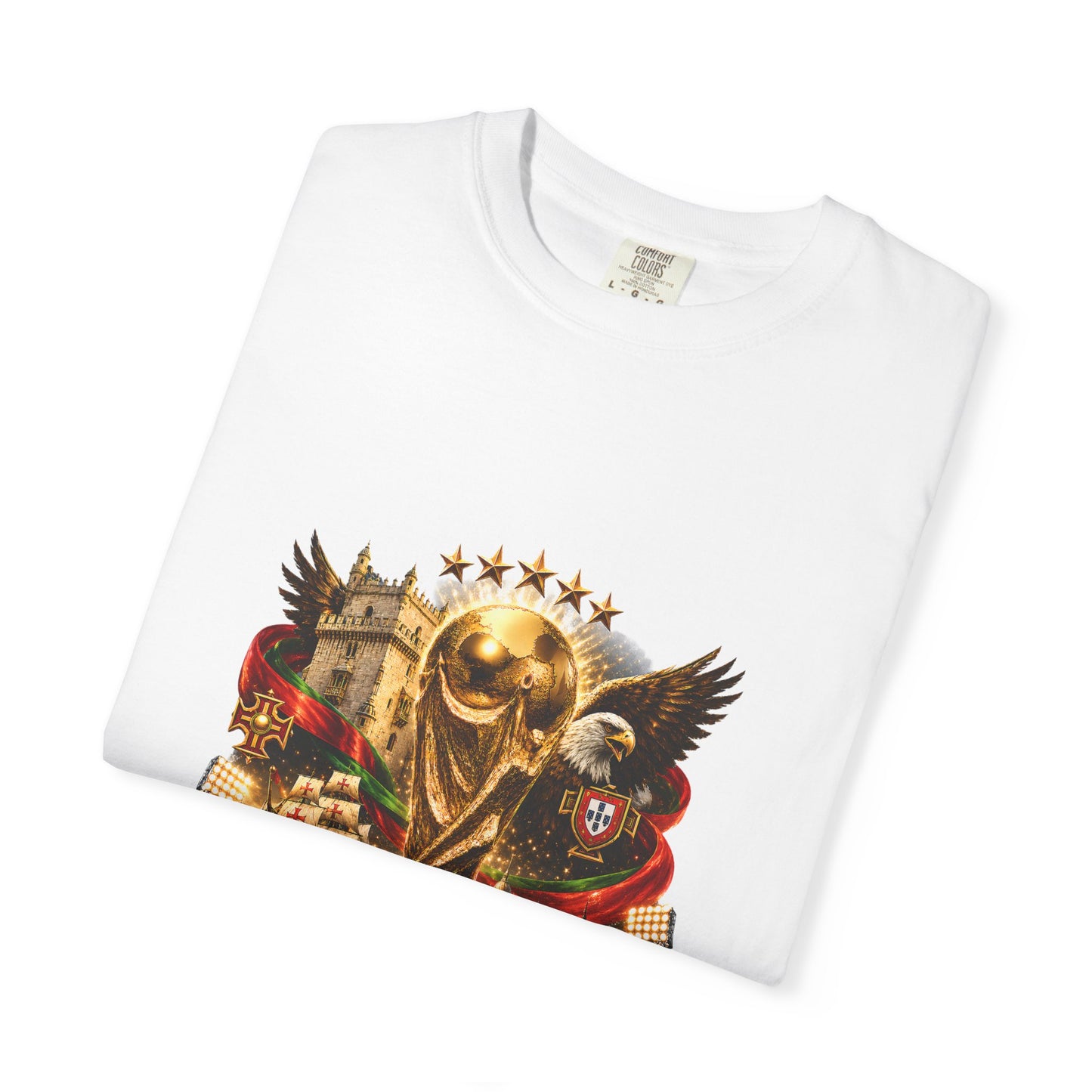 Portugal Football World Cup 2026 'Nação de Campeões' Epic Collage | Premium Graphic Tee