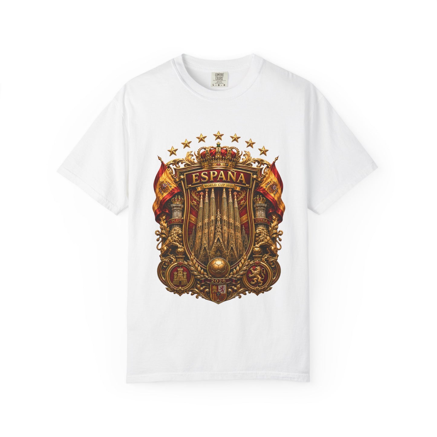 Spain Football World Cup 2026 'Catedral Imperial' Heritage Shield | Premium Graphic Tee