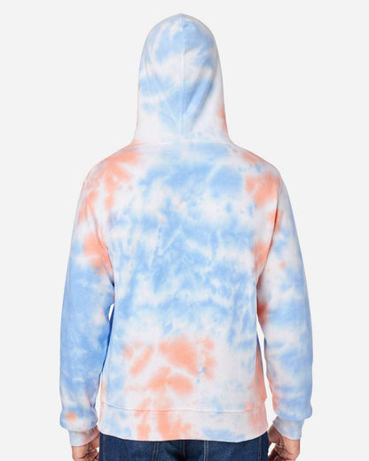 Men's Tie-Dyed Fleece Hooded Sweatshirt