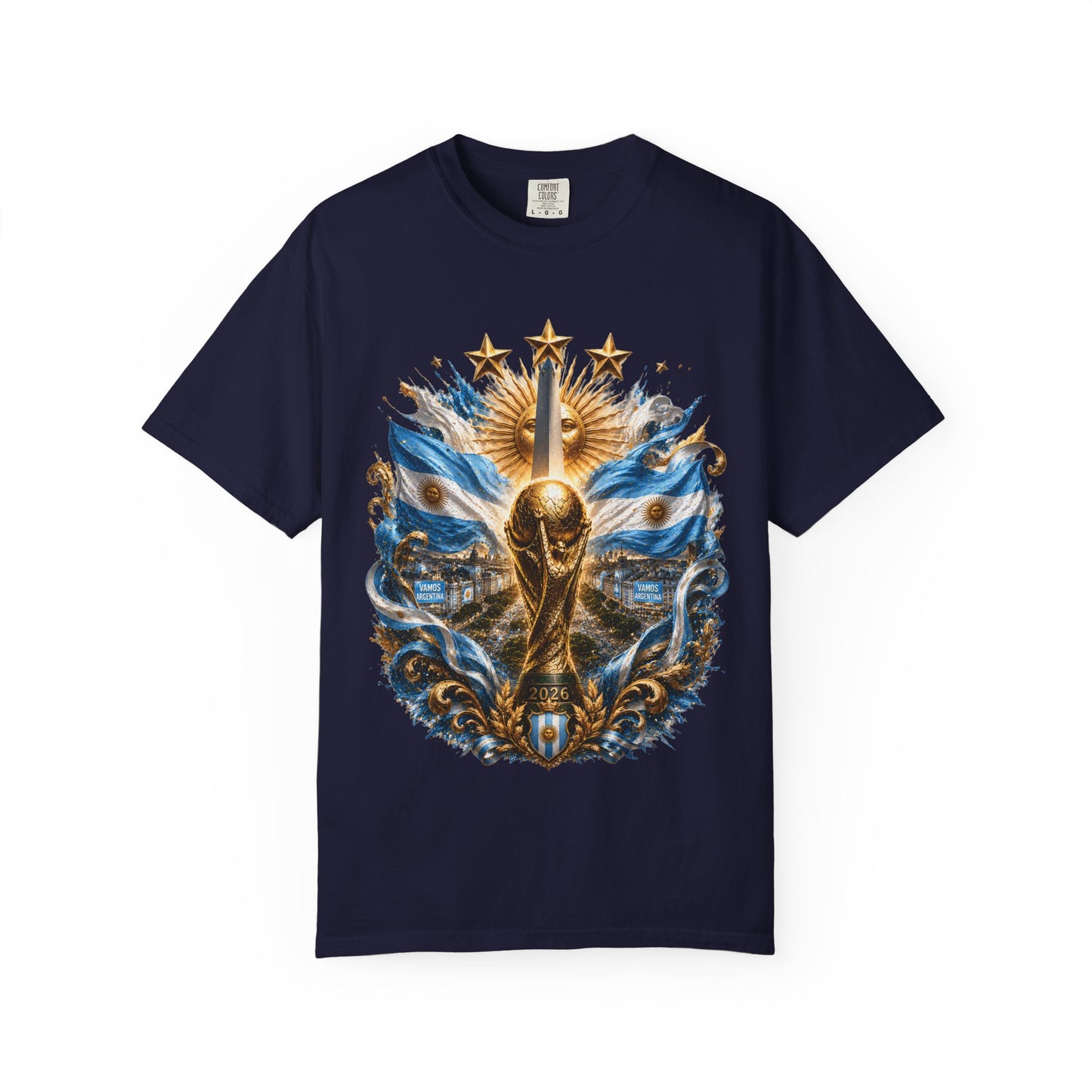 Argentina Football World Cup 2026 Obelisco Horizon – Celestial Glory | Premium Summer Tee