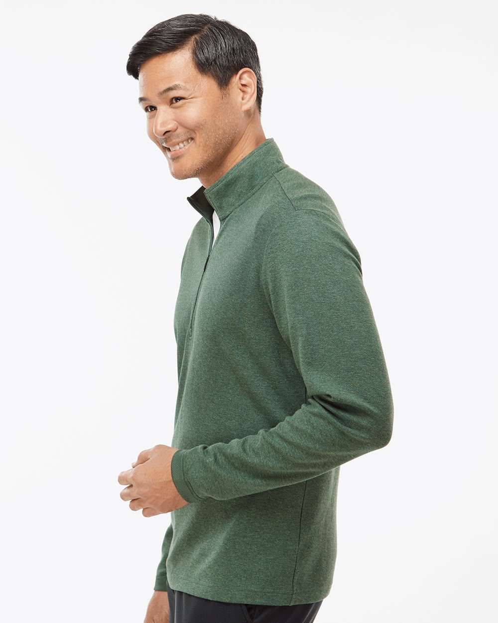 Men's 3-Stripes Quarter-Zip Sweater Pullover