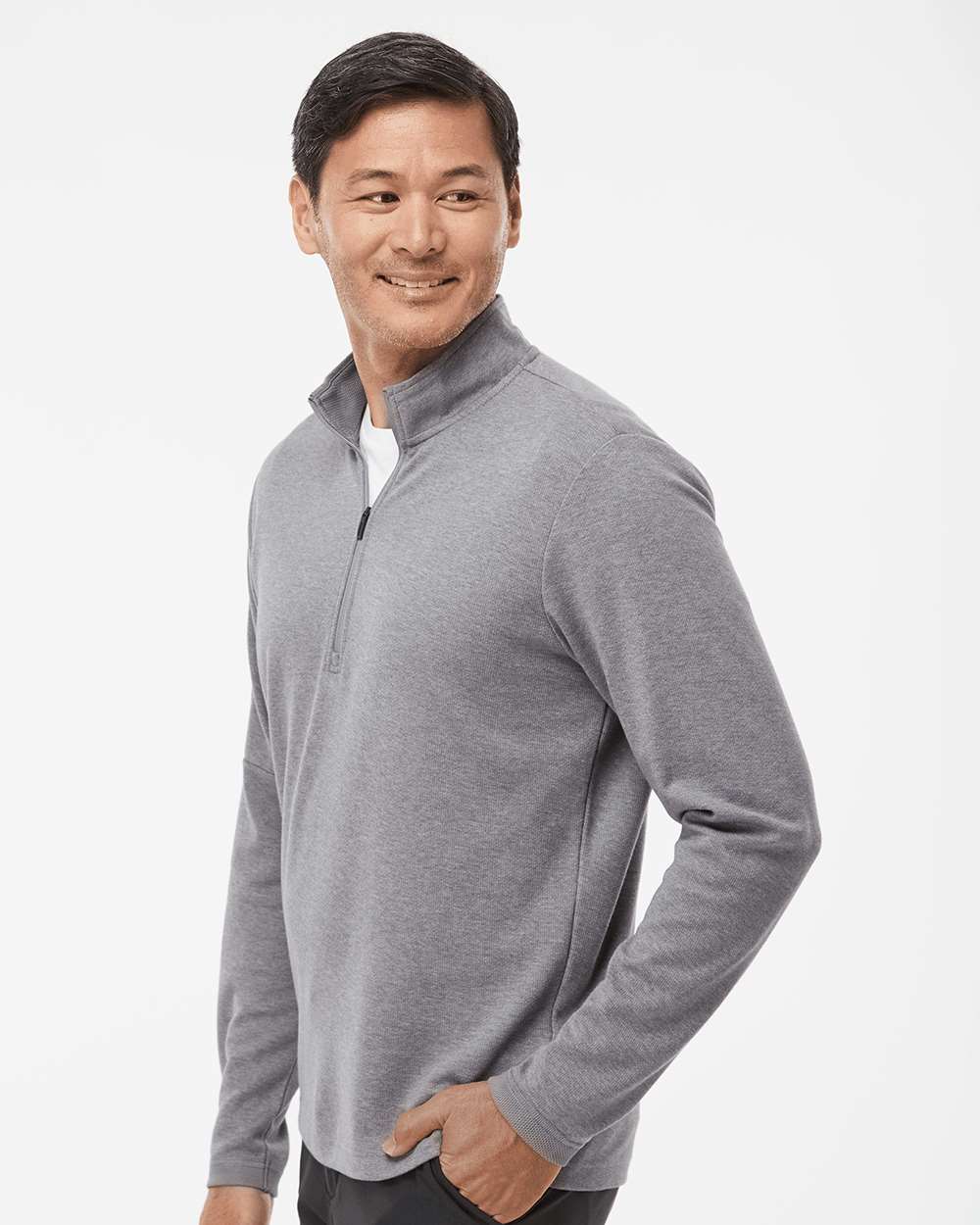 Men's 3-Stripes Quarter-Zip Sweater Pullover