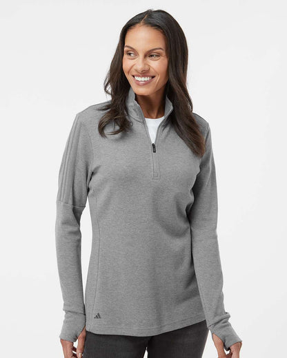 Women's 3-Stripes Quarter-Zip Sweater Pullover