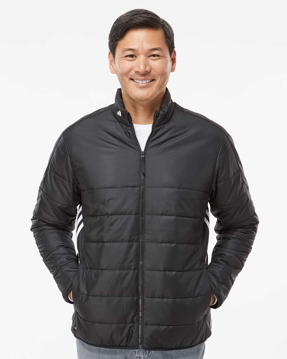 Men's 3-Stripes Puffer Full-Zip Jacket