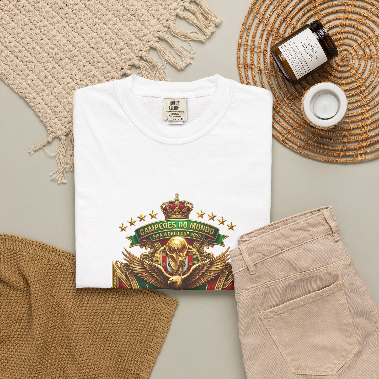 Portugal Football World Cup 2026 'Heróis do Mar' Imperial Crown Crest | Premium Graphic Tee