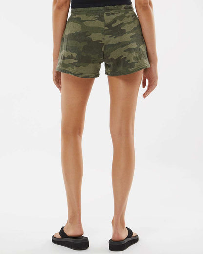 WomenÂ’s Lightweight California Wave Wash Fleece Shorts