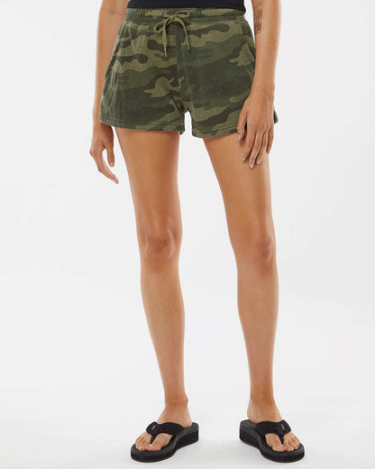 WomenÂ’s Lightweight California Wave Wash Fleece Shorts