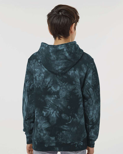 Youth Midweight Tie-Dyed Hooded Sweatshirt