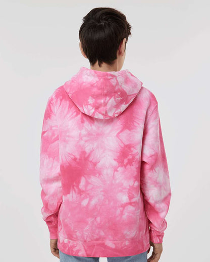 Youth Midweight Tie-Dyed Hooded Sweatshirt