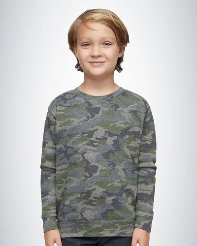 LAT 2225 Youth Elevated Fleece Crewneck Sweatshirt