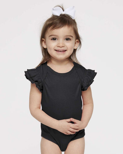 Infant Flutter Sleeve Baby Rib Bodysuit