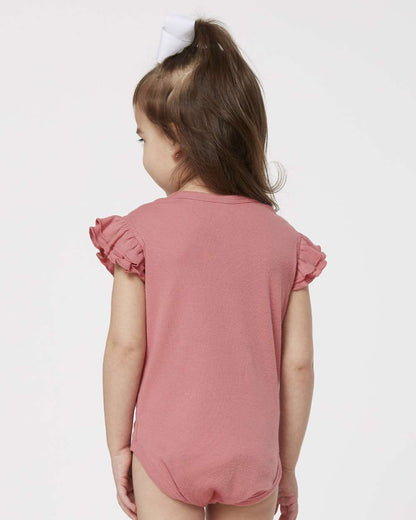 Infant Flutter Sleeve Baby Rib Bodysuit