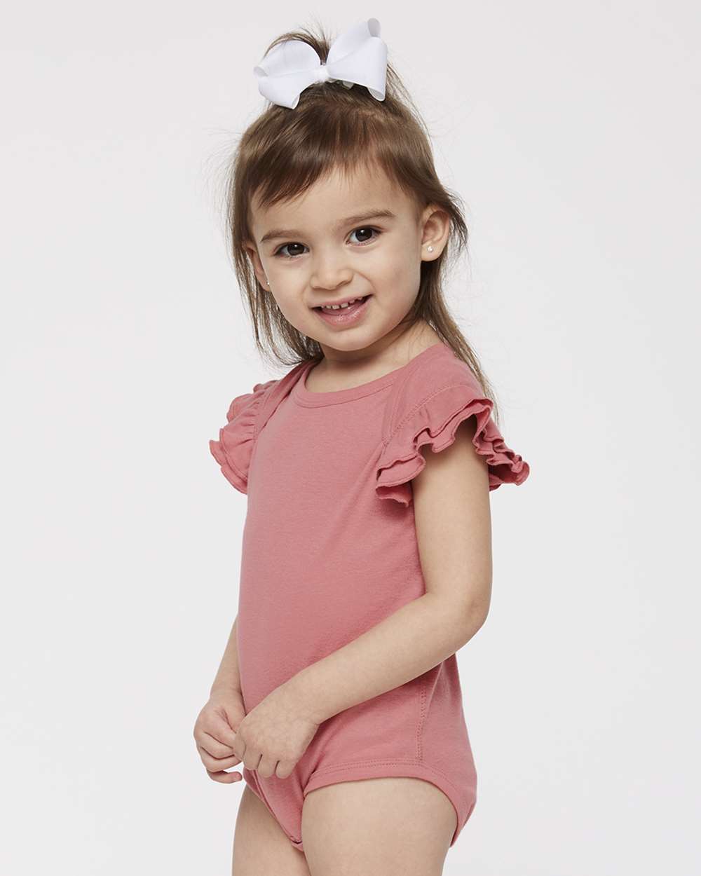 Infant Flutter Sleeve Baby Rib Bodysuit