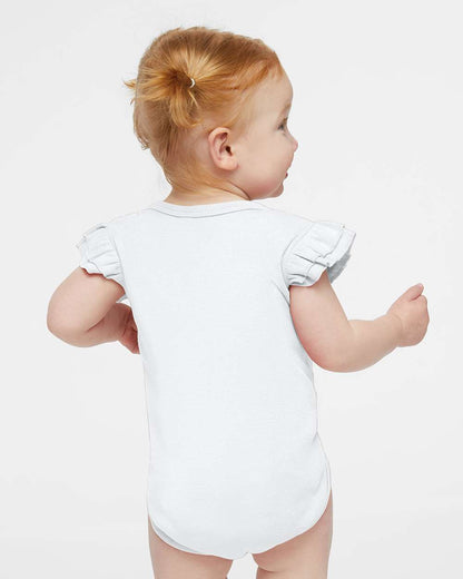 Infant Flutter Sleeve Baby Rib Bodysuit