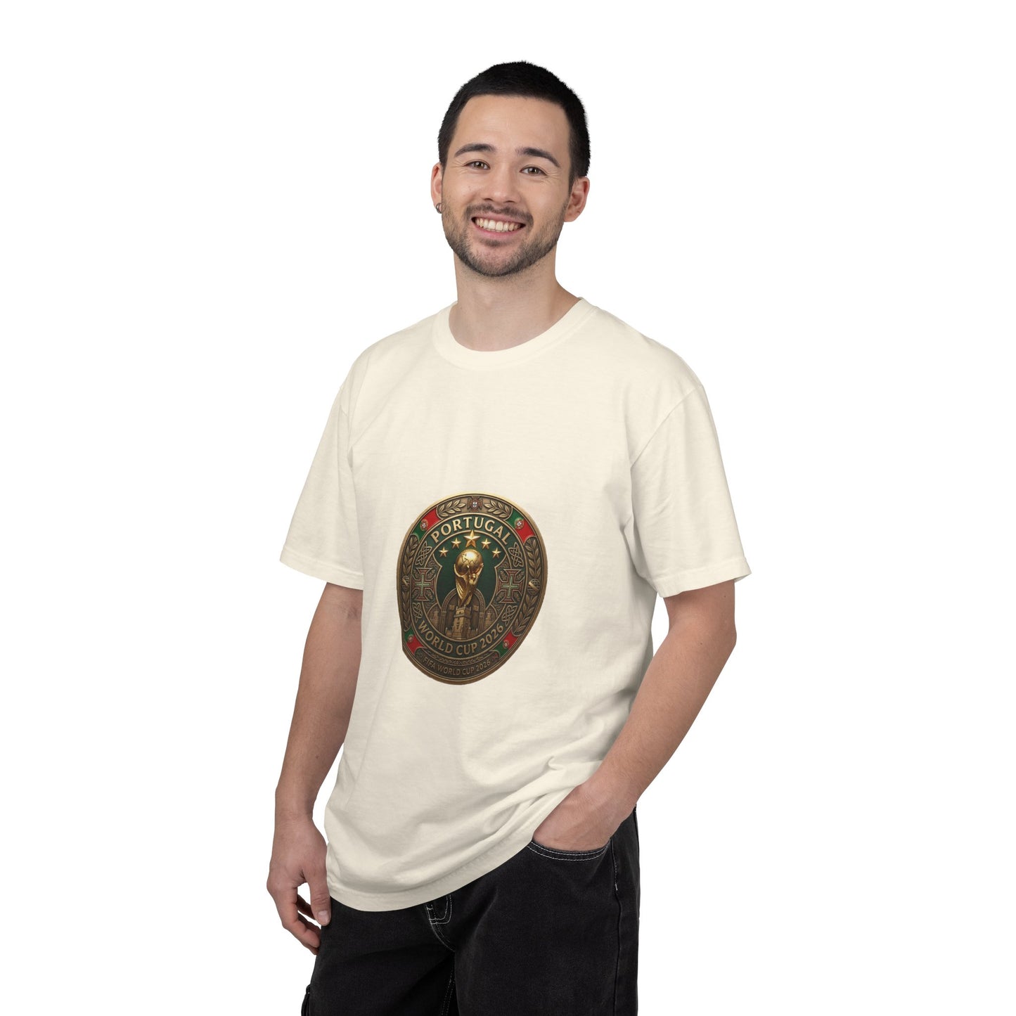 Portugal Football World Cup 2026 'Medalha de Honra' Round Medallion | Premium Graphic Tee
