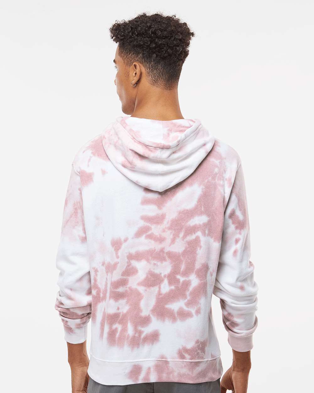 Men's Tie-Dyed Fleece Hooded Sweatshirt