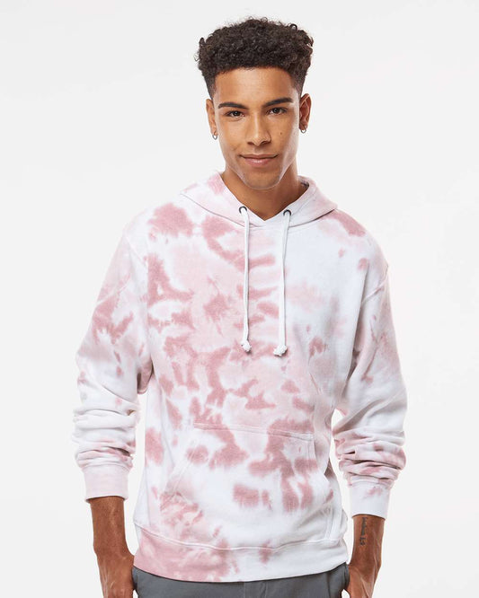 Men's Tie-Dyed Fleece Hooded Sweatshirt