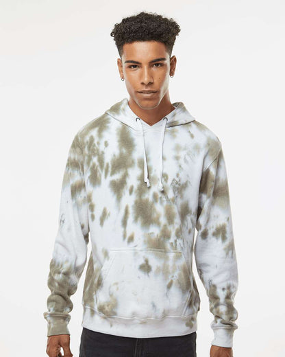 Men's Tie-Dyed Fleece Hooded Sweatshirt
