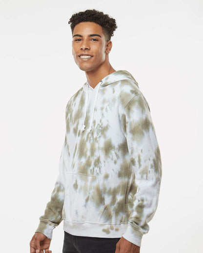 Men's Tie-Dyed Fleece Hooded Sweatshirt