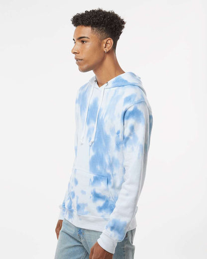 Men's Tie-Dyed Fleece Hooded Sweatshirt