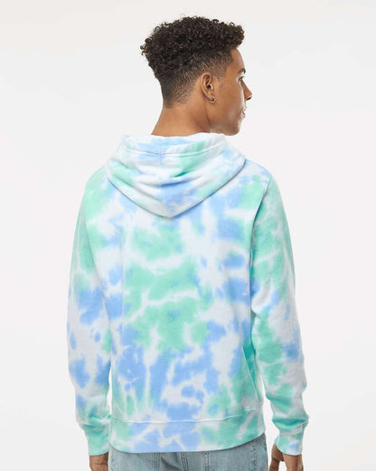 Men's Tie-Dyed Fleece Hooded Sweatshirt