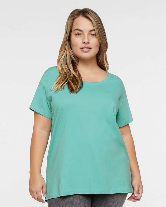 Women's Curvy Collection Fine Jersey Tee