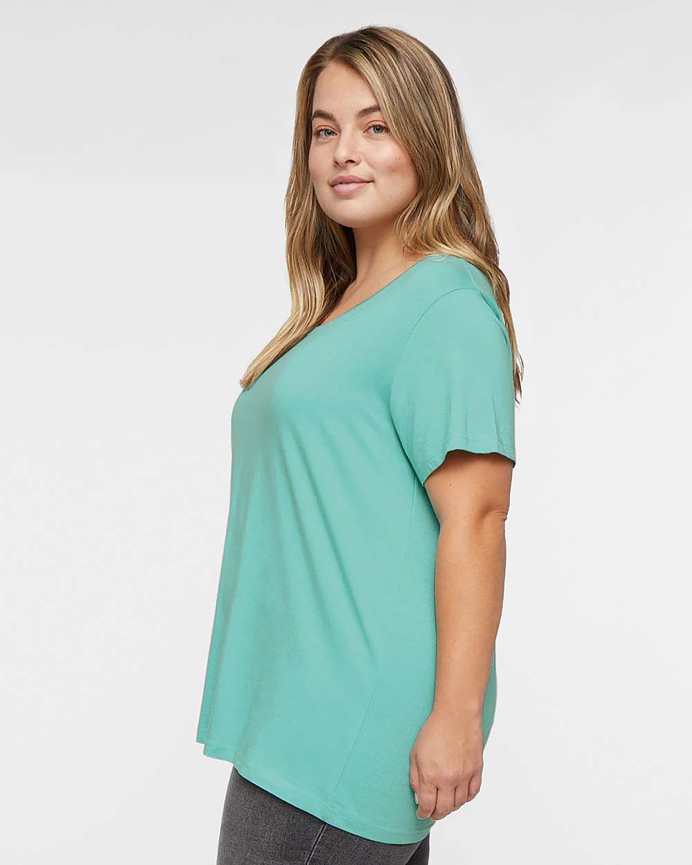 Women's Curvy Collection Fine Jersey Tee