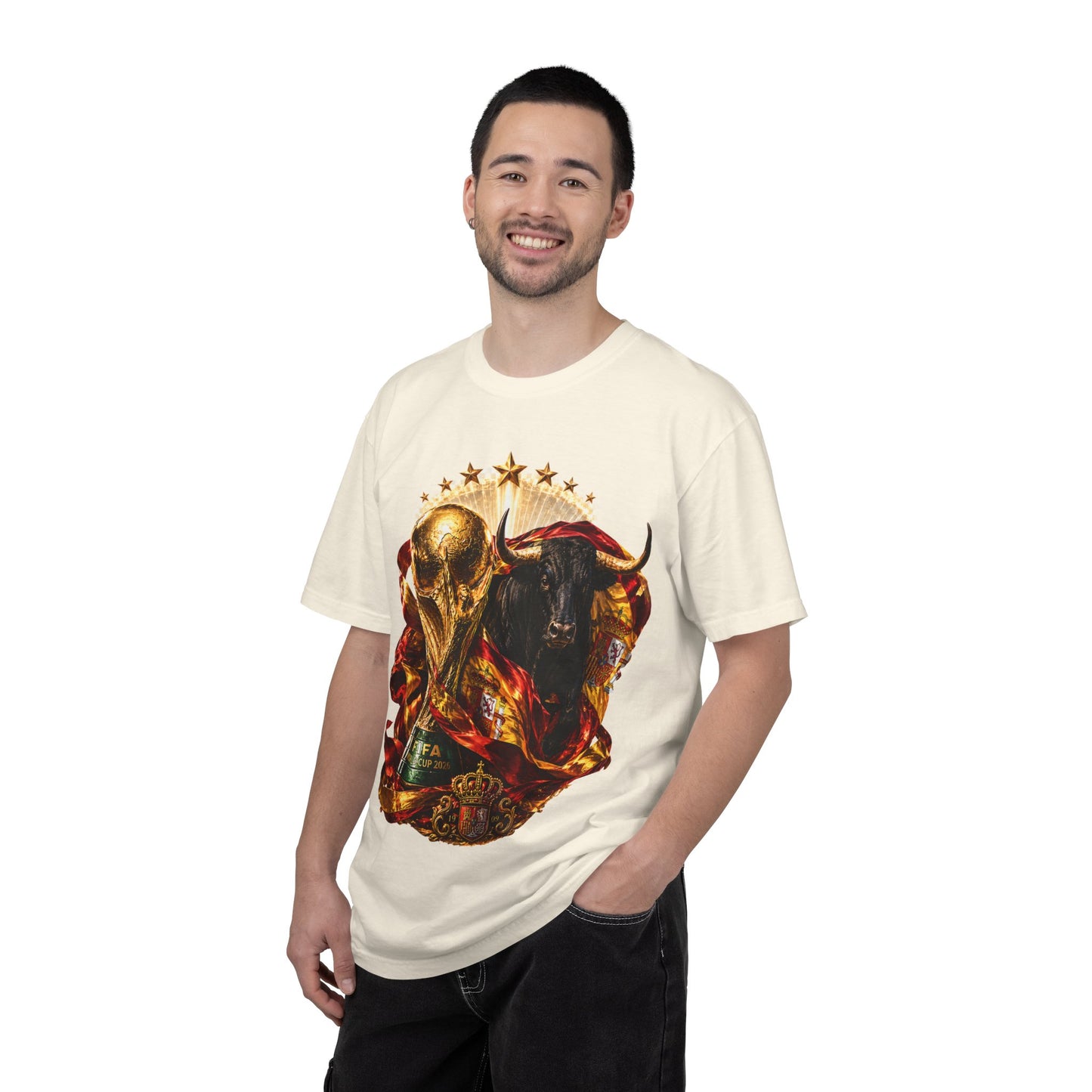 Spain Football World Cup 2026 'Furia del Toro' Champion Trophy | Premium Graphic Tee