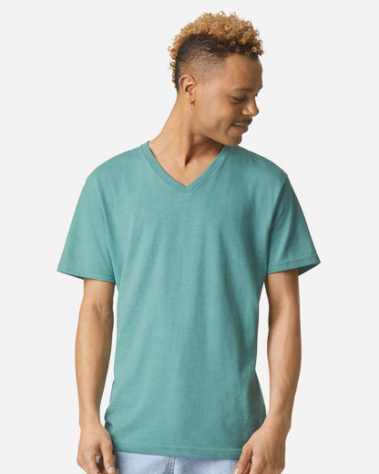 Unisex CVC V-Neck Tee