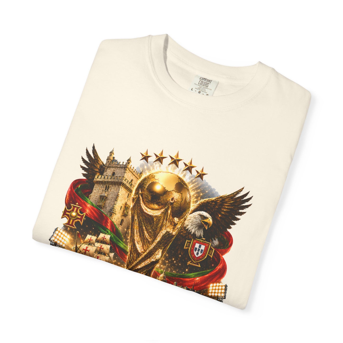 Portugal Football World Cup 2026 'Nação de Campeões' Epic Collage | Premium Graphic Tee