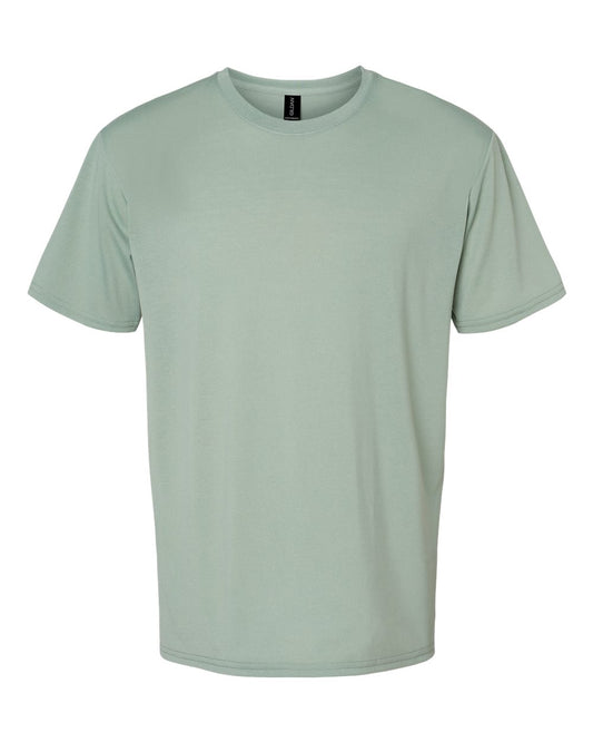 Gildan Men's Moisture Wicking Polyester Performance T-Shirt 2 Pack Sage