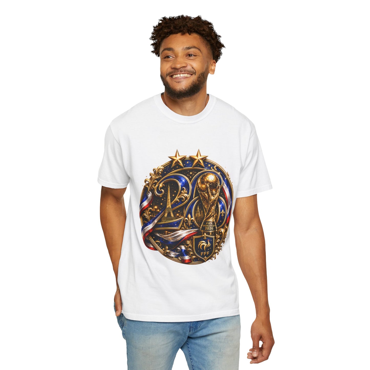 France World Cup 2026 Celestial Monogram Medallion – Imperial Glory | Premium Graphic Tee