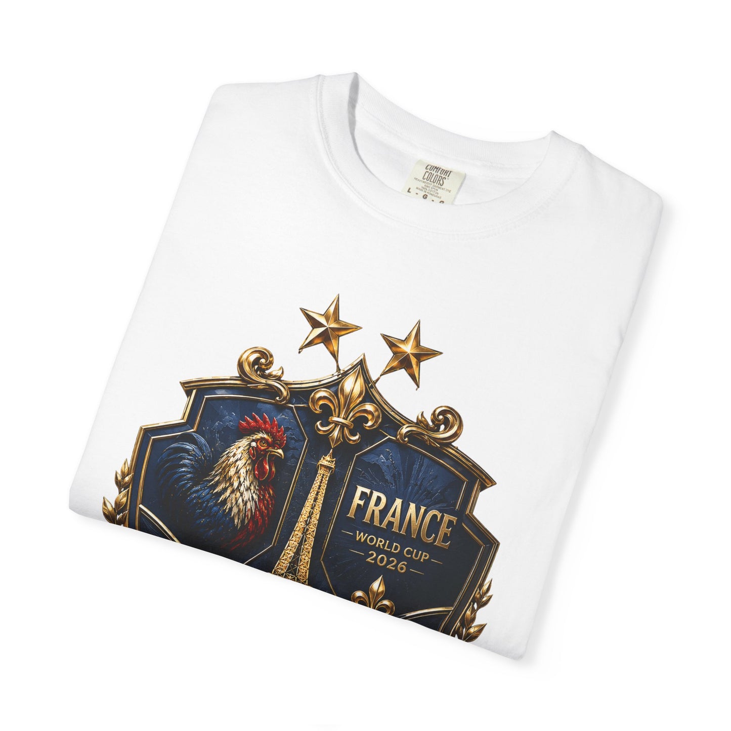 France Football World Cup 2026 'Liberté, Égalité, Fraternité' Crest | Premium Graphic Tee