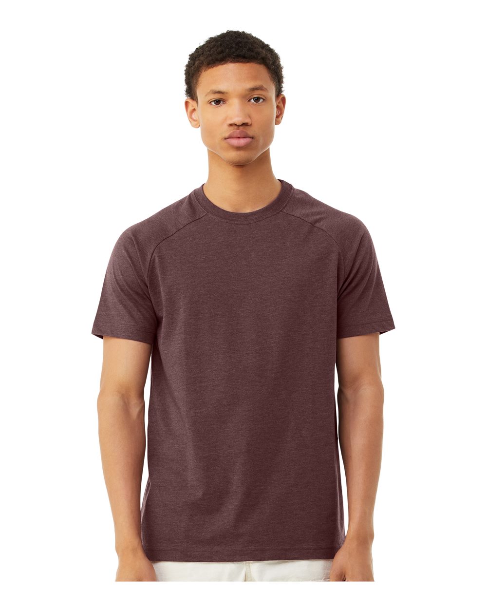 Men's Heather CVC Raglan Tee