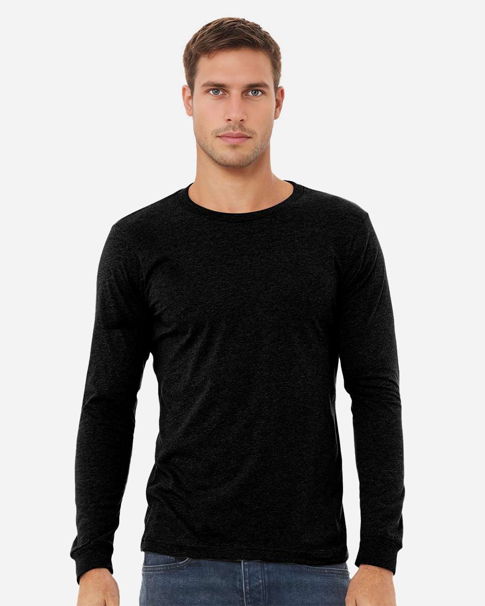 Heather CVC Long Sleeve Tee