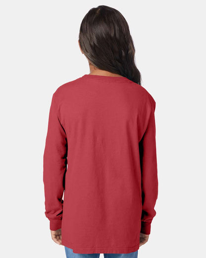 Youth Garment-Dyed Long Sleeve T-Shirt