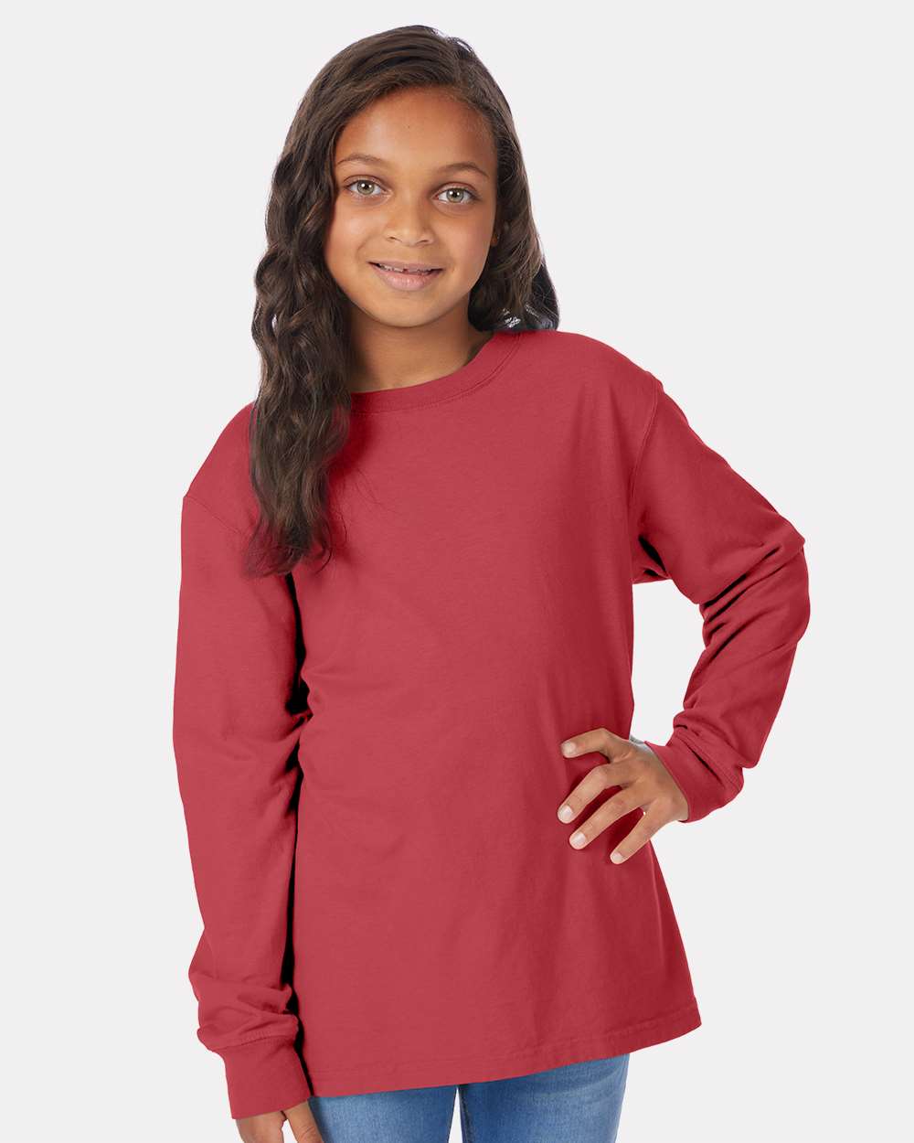 Youth Garment-Dyed Long Sleeve T-Shirt
