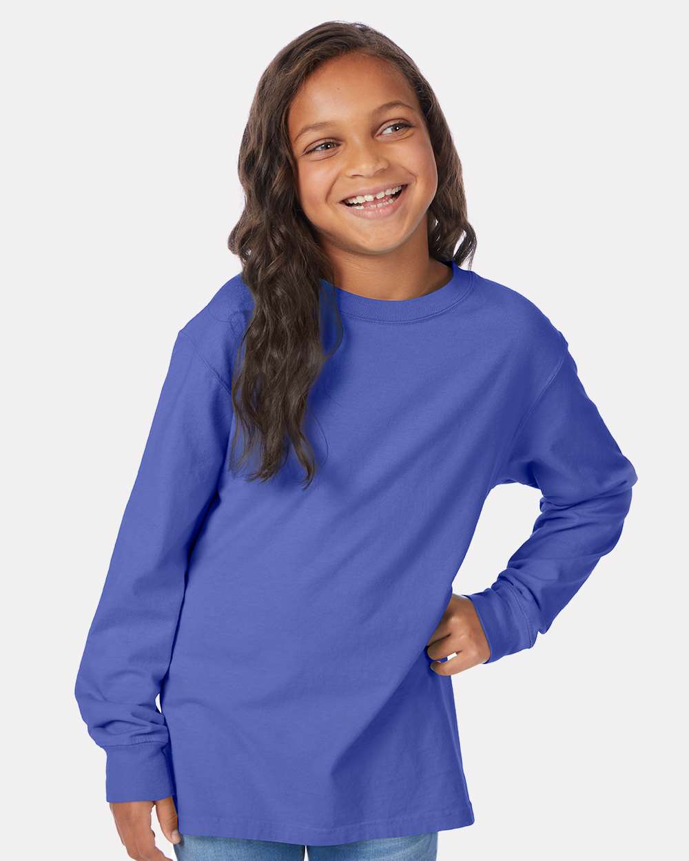 Youth Garment-Dyed Long Sleeve T-Shirt