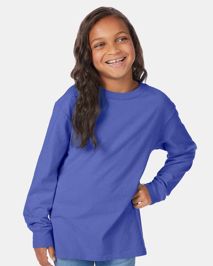 Youth Garment-Dyed Long Sleeve T-Shirt