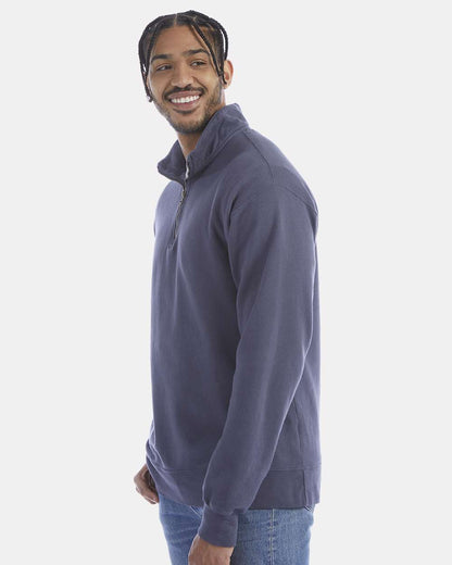 Unisex Garment-Dyed Quarter-Zip Sweatshirt