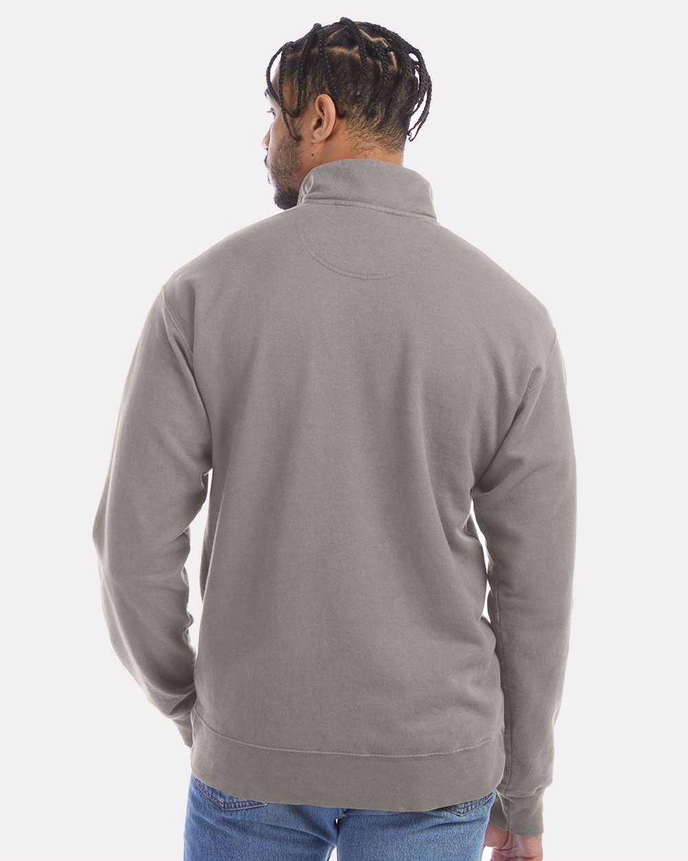 Unisex Garment-Dyed Quarter-Zip Sweatshirt