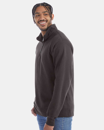 Unisex Garment-Dyed Quarter-Zip Sweatshirt