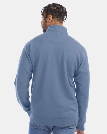 Unisex Garment-Dyed Quarter-Zip Sweatshirt