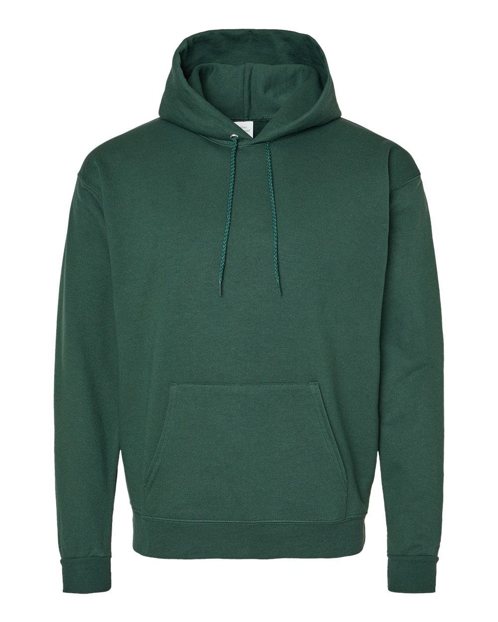 Hanes Mens Ecosmart Hooded Sweatshirt, L, Athletic Dark Green