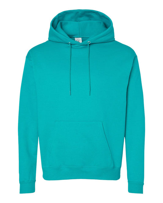 Hanes Mens Ecosmart Hooded Sweatshirt, M, Athletic Teal