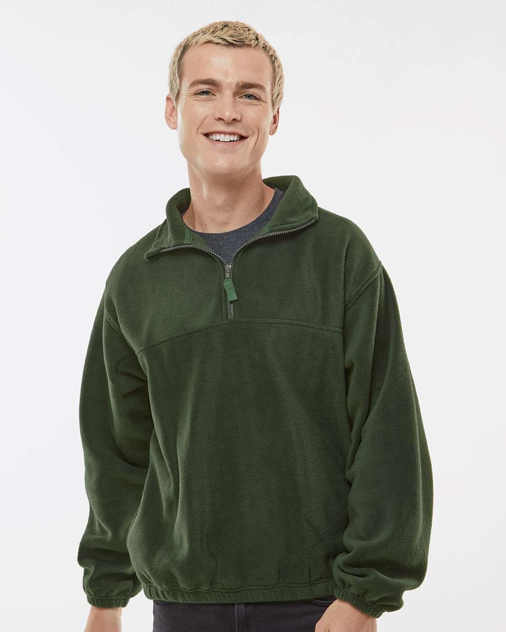 Men's Polar Fleece Quarter-Zip Pullover
